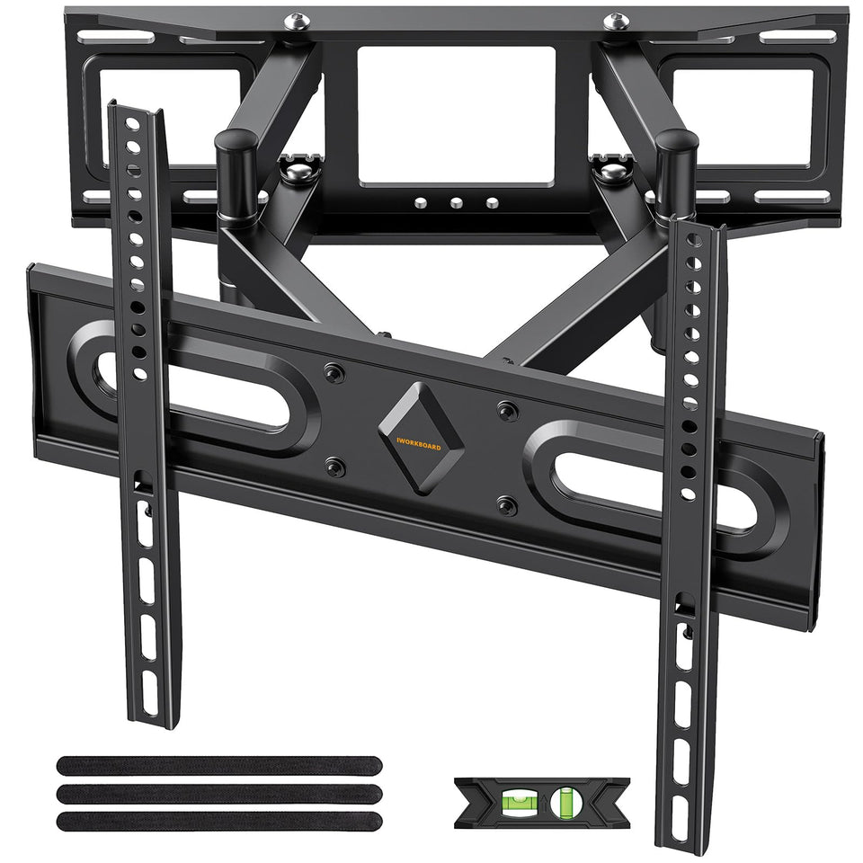 IWORKBOARD full-motion wall mount tilt for glare-free viewing.