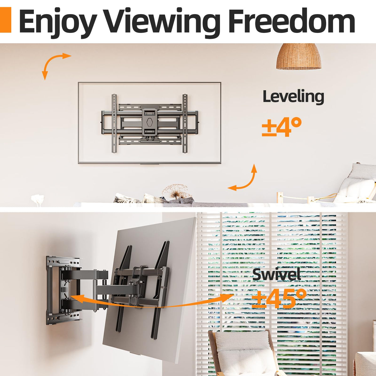 IWORKBOARD fully extended arm showing reach and easy connection access