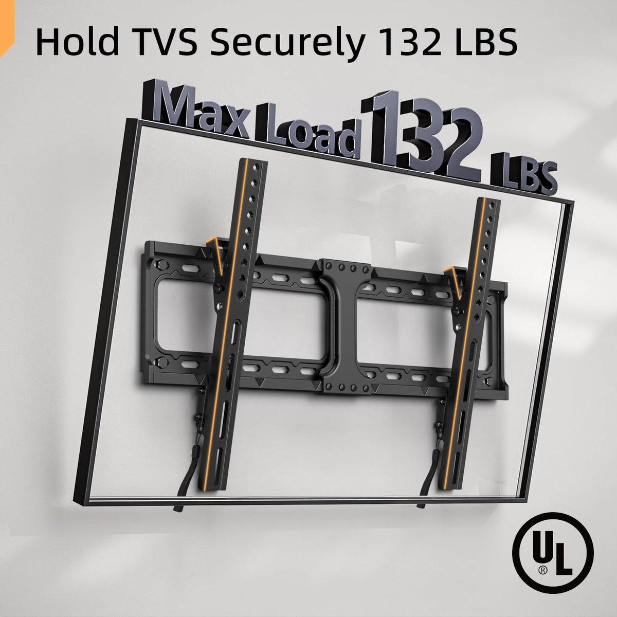 IWORKBOARD low profile wall mount creates a near flush TV look