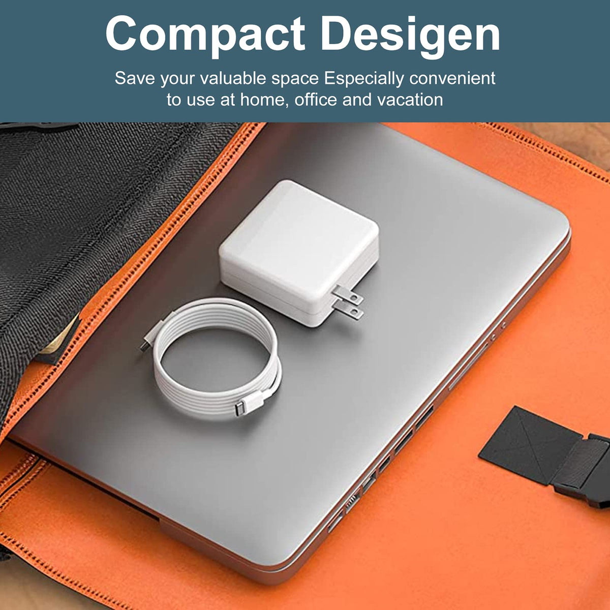 ixcv box includes 118W charger and 6.6 ft USB-C cable