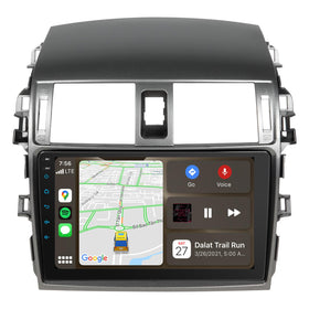 iying 9-inch IPS display in Corolla radio enhances navigation and media viewing