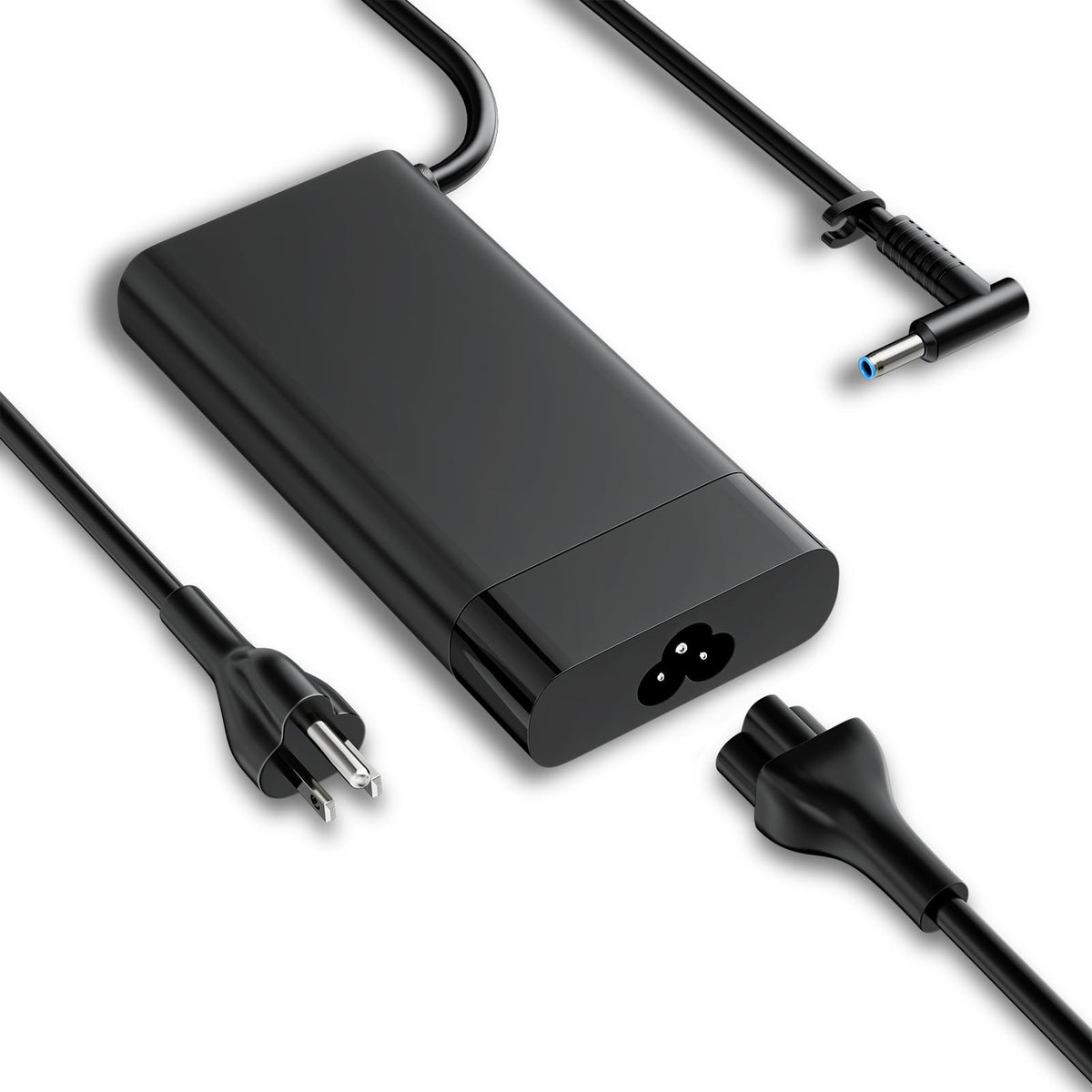iziulg 150W charger front view with blue tip for HP ZBook power on the go
