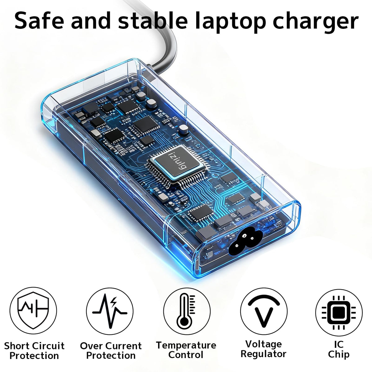 iziulg charger compatibility icons show broad HP model coverage