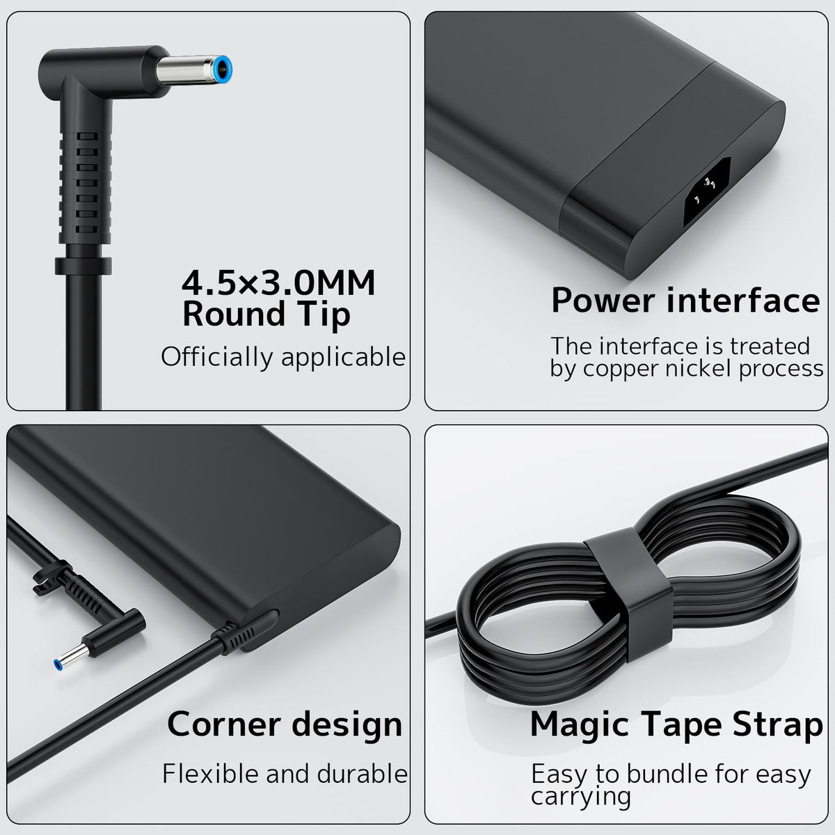 iziulg plugged into HP OMEN gaming laptop, provides stable high-watt power