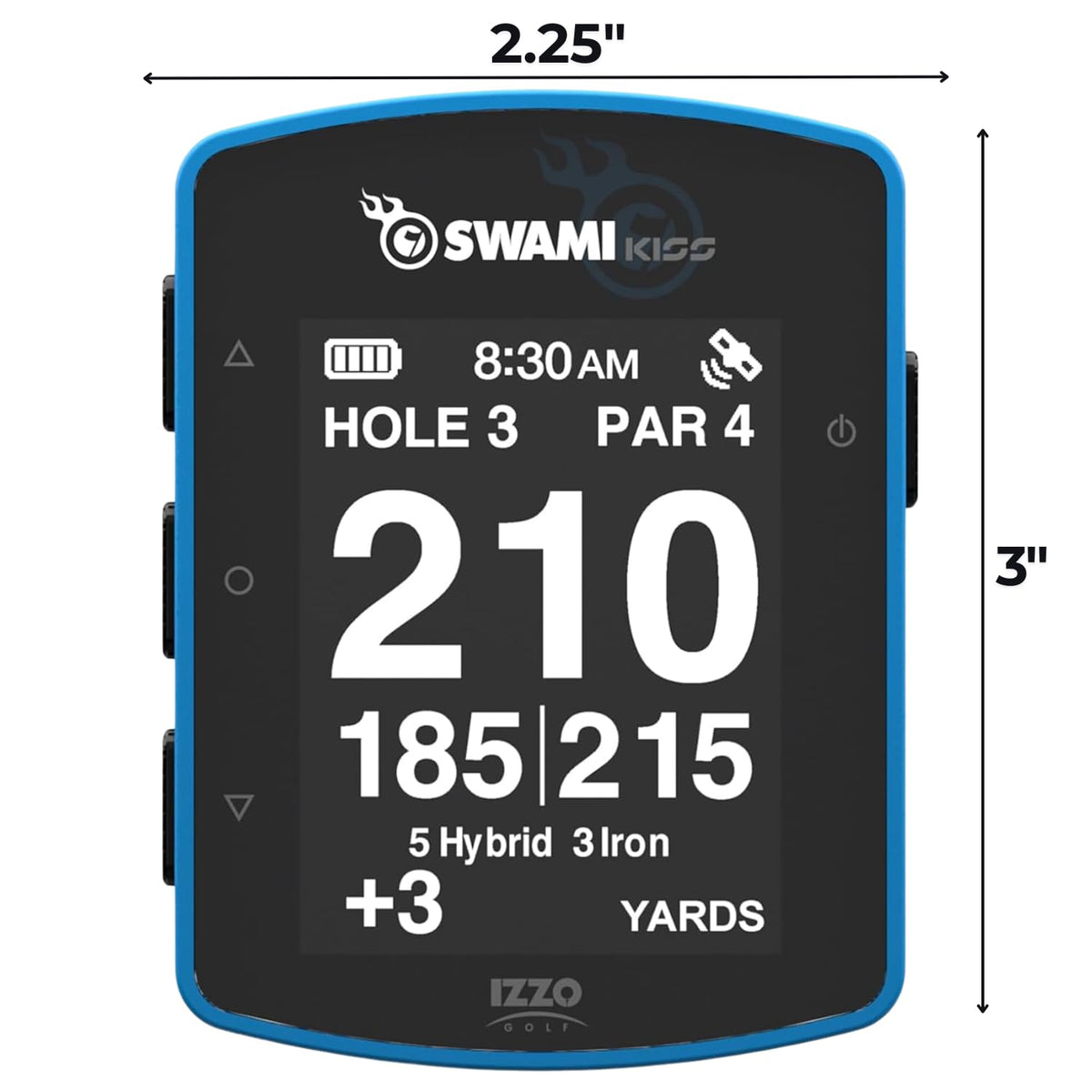 Izzo Swami Kiss 2.0 showing multiple display modes for easy readings