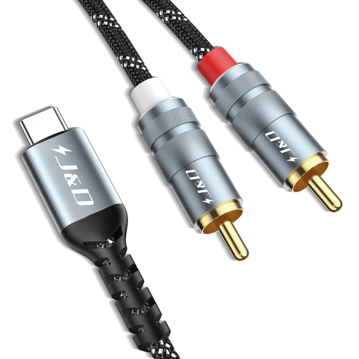 J&D front packaging showing cable and features for quick identification and confidence