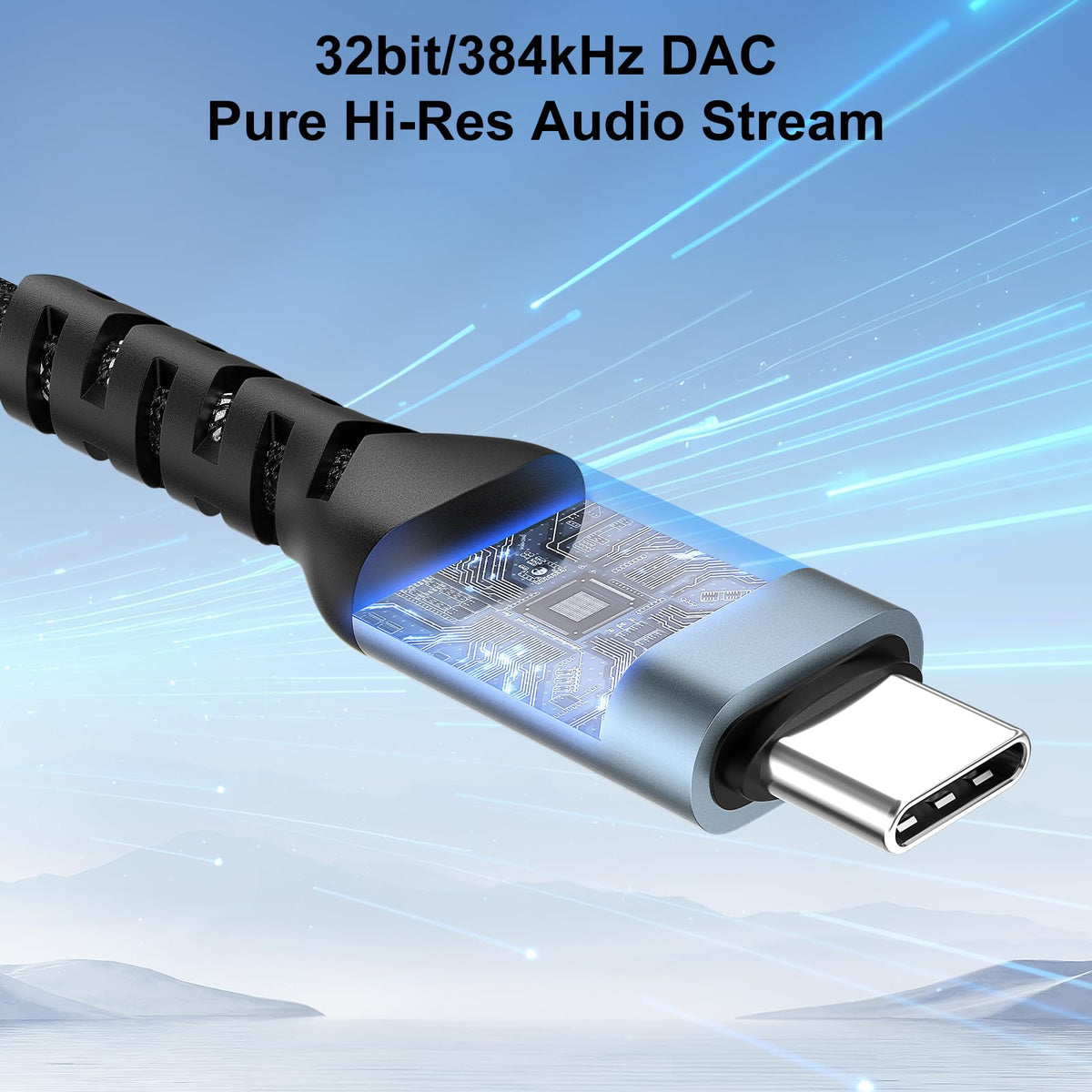J&D cable connected to a car stereo illustrating easy in‑car audio playback convenience