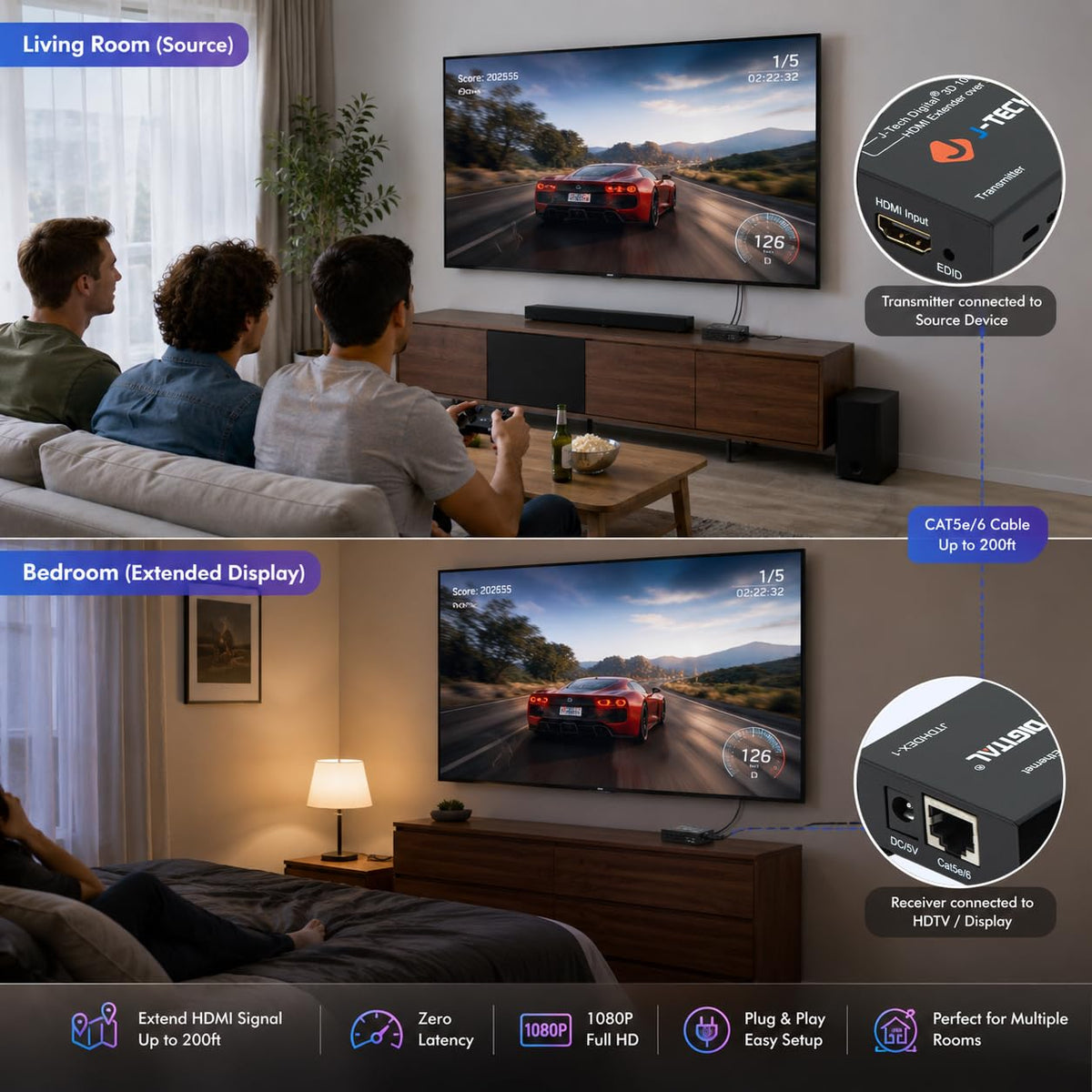 J-Tech Digital product box and manual, includes warranty and support details