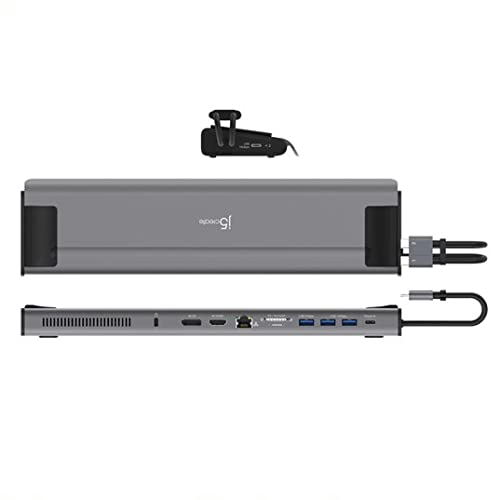 j5create all-in-one dock serves as a compact workstation hub.