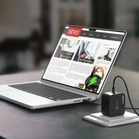 Detachable HP DC converter lets you power HP laptops with the j5create charger.