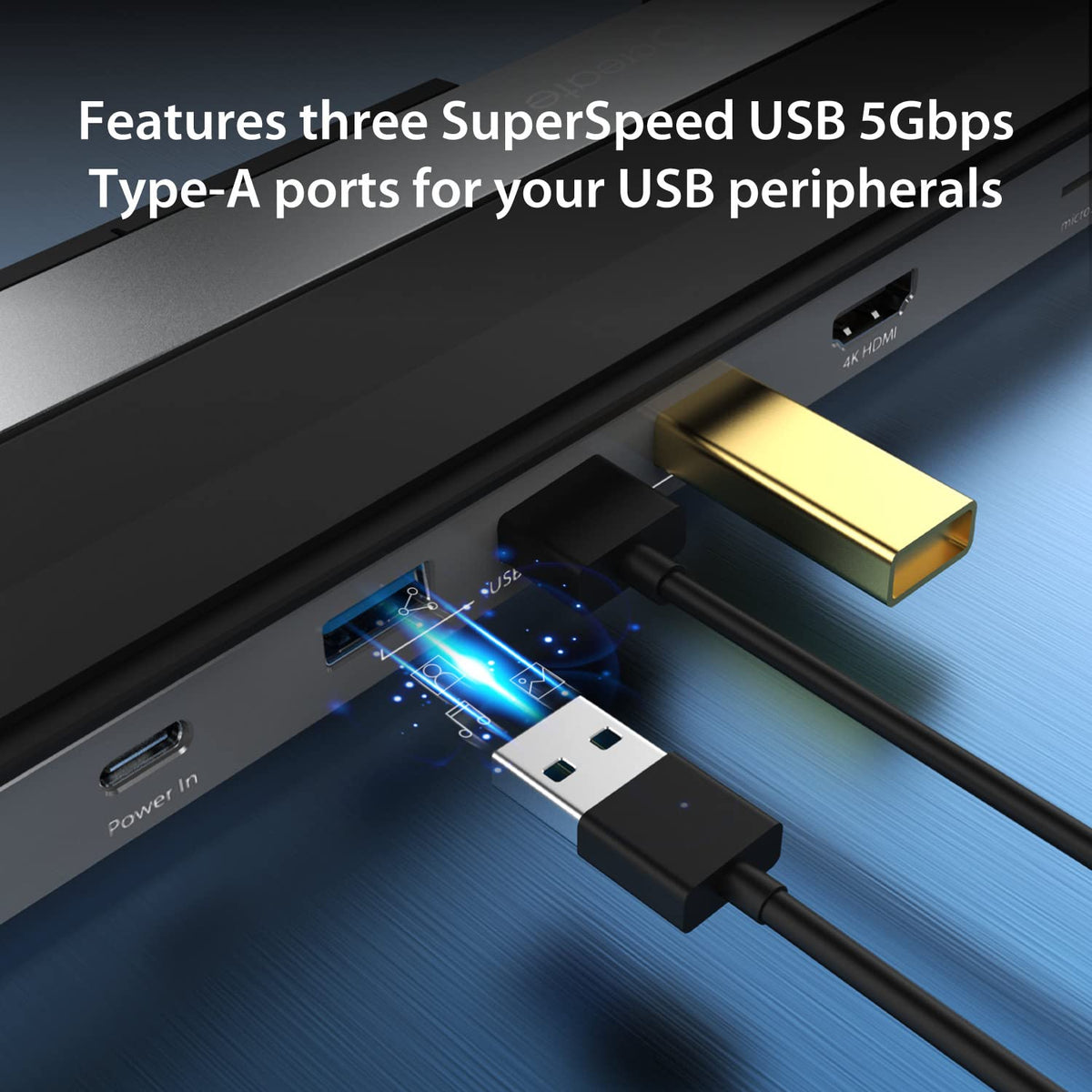j5create detail of Gigabit Ethernet and combo audio jack for stable networking benefit