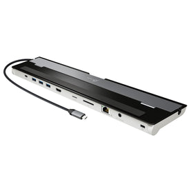 j5create docking station front view showing ports and compact design benefit