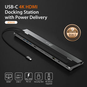 j5create side profile with cable stored on either side for tidy setup benefit