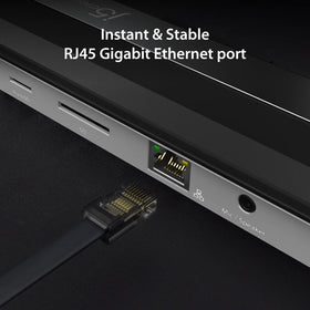 j5create top texture and logo highlighting durable finish and heat dissipation benefit