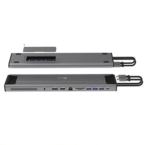 j5create ethernet port provides reliable wired network access.