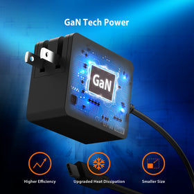 Foldable plug design keeps the charger compact for on-the-go use.