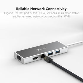 j5create hub attached to a projector via VGA for legacy display compatibility