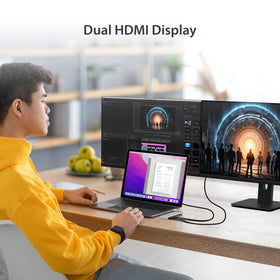 j5create JCD381 offers two USB 3.0 ports for fast peripheral connections