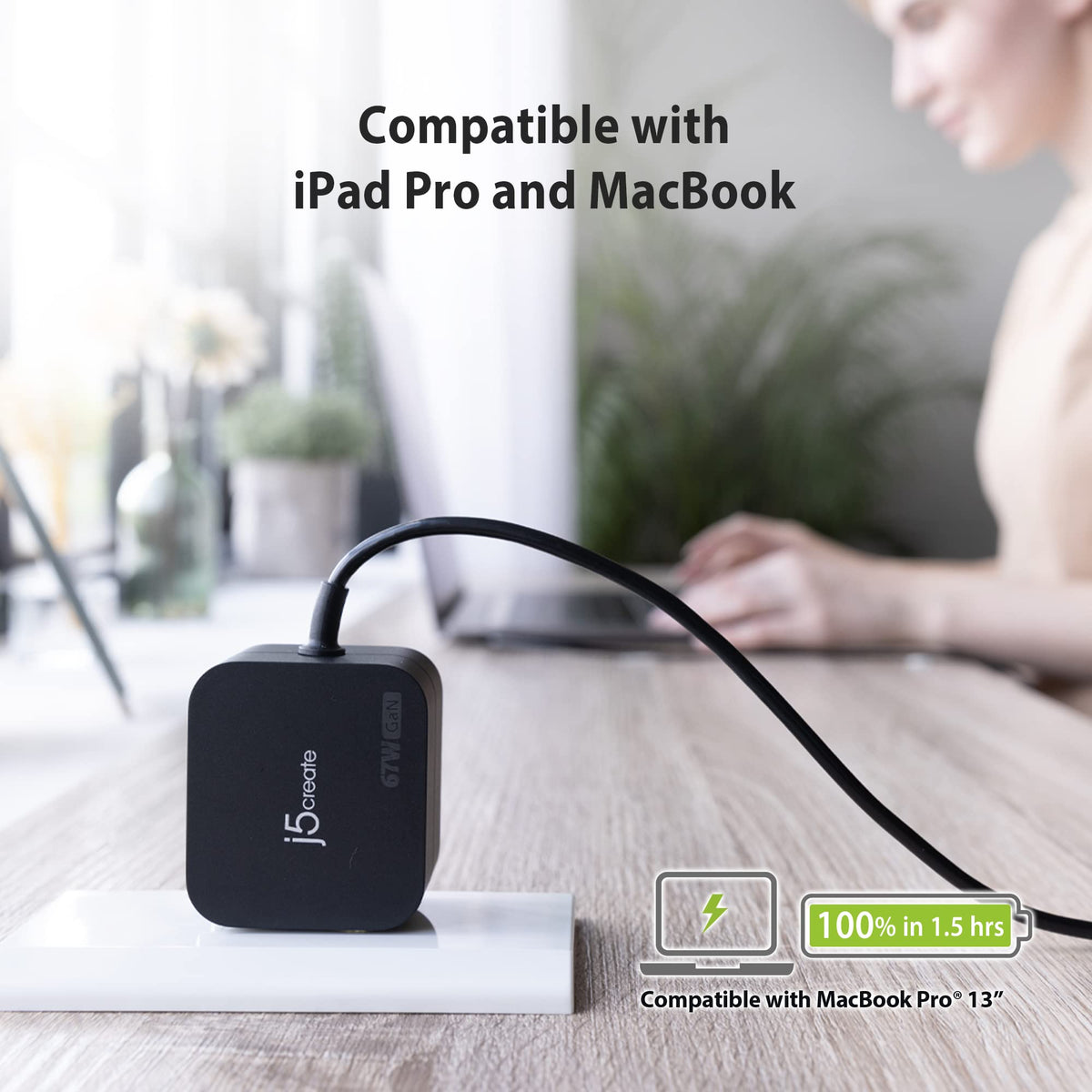 Built-in surge, overcharge, overcurrent, and overheating protections ensure safe charging.