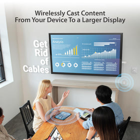 j5create ScreenCast 4K Max provides reliable 2.4/5GHz dual-band streaming for long-range playback.