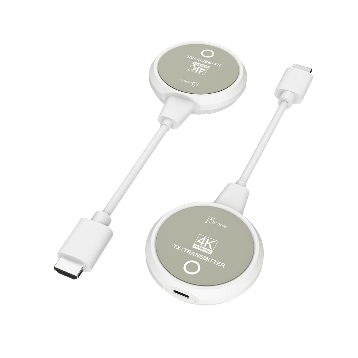 j5create ScreenCast 4K wireless transmitter ready for display casting