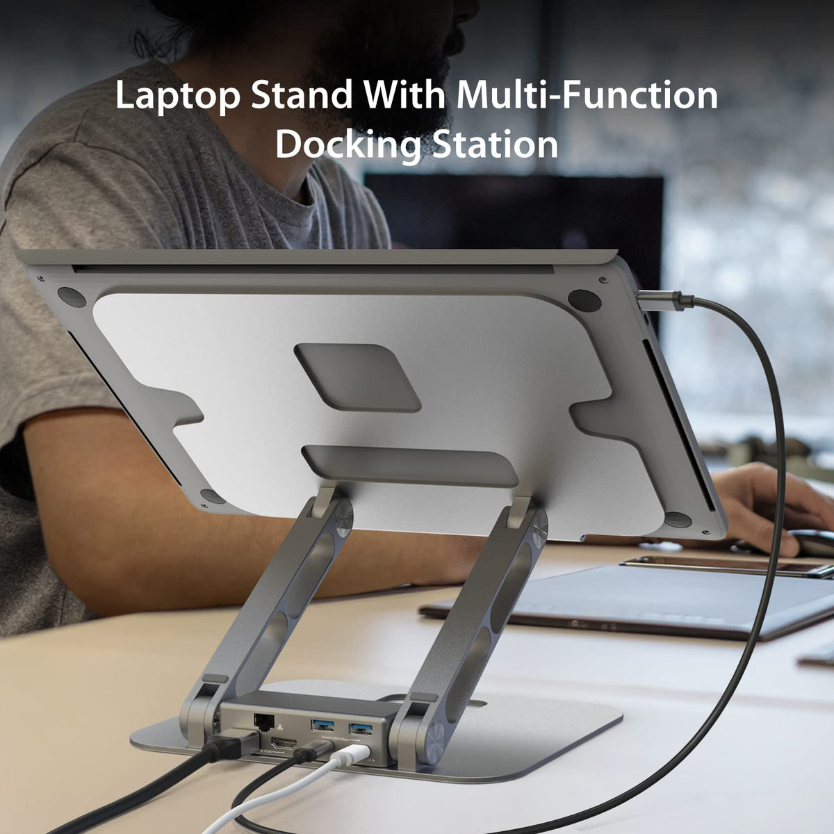 j5create side profile folded frame highlighting portability and compactness