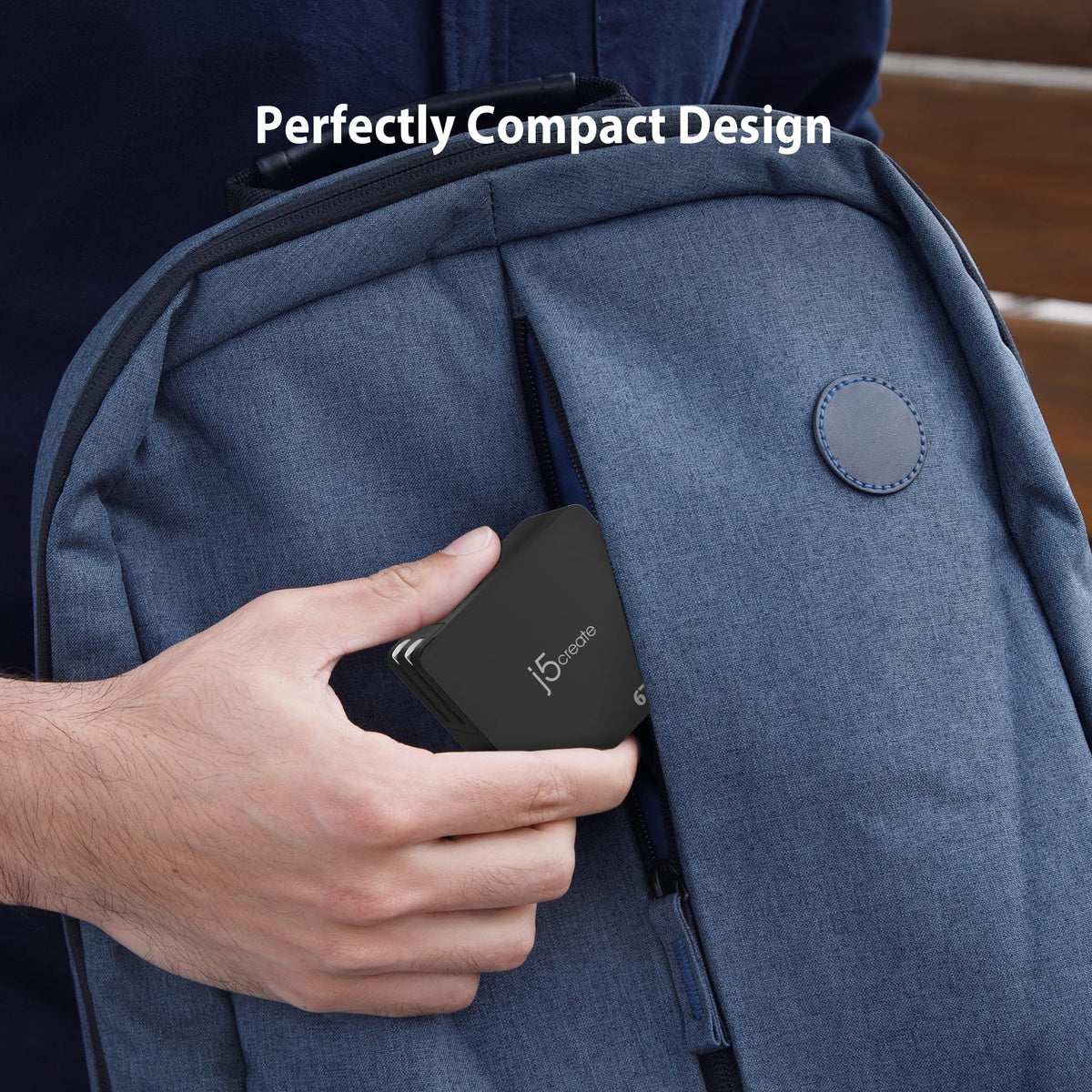 Ideal for desk, commute, or hotel room setups with minimal clutter.