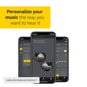 Jabra Elite 65t worn during commute, Jabra clarity for calls outdoors