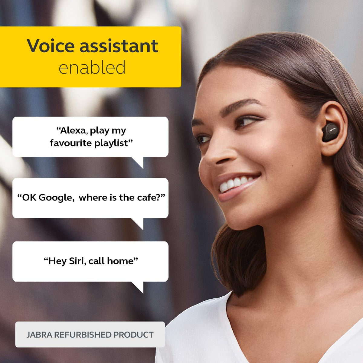 Jabra Elite 75t maintains a reliable true wireless connection with no dropouts.