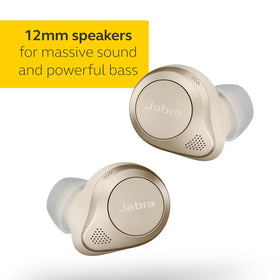 Jabra Elite 85t 12mm driver delivers powerful bass and clarity
