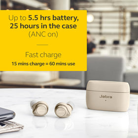 Jabra Elite 85t wind protection mic ensures clear calls outdoors
