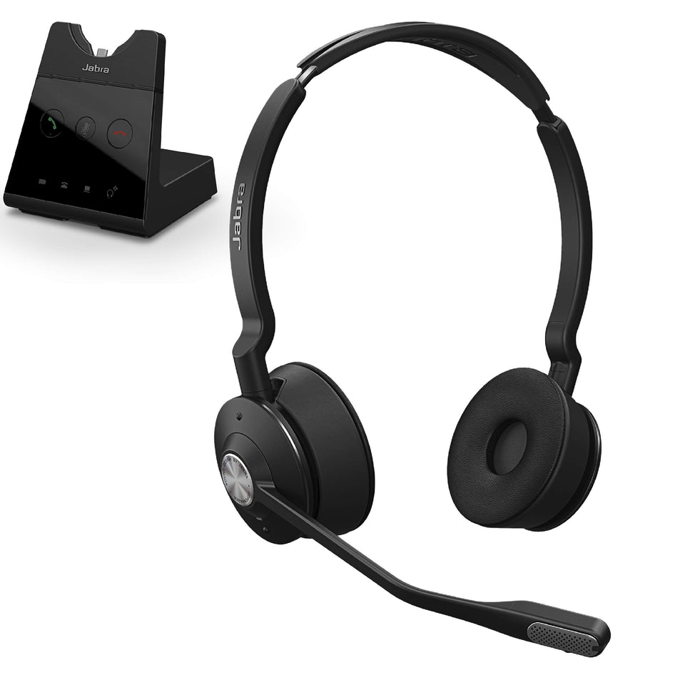 Jabra Engage 65 busylight indicating do-not-disturb for teammates