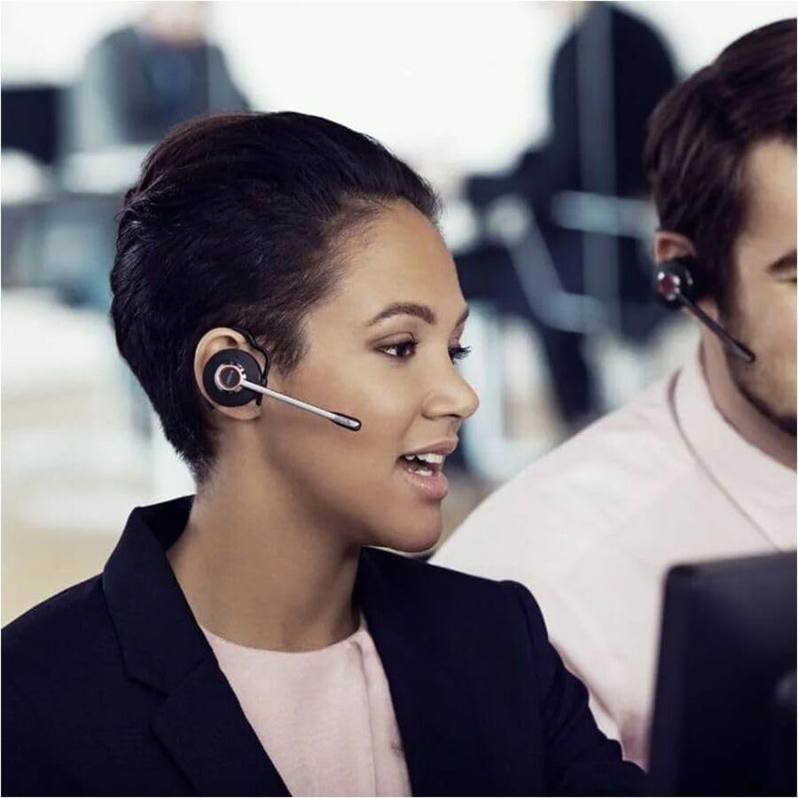Jabra Engage 75 SE close-up showing the noise-cancelling microphone.