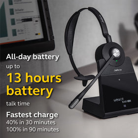 Jabra Engage 75 supports up to five devices for seamless call handling.