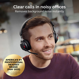 Jabra Evolve2 65 busylight indicator signaling when on a call