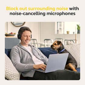 Jabra Evolve2 65 Flex offers Hybrid ANC for clearer conversations.