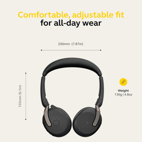 Jabra Evolve2 65 Flex UC compatibility ensures smooth platform performance
