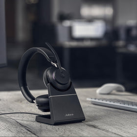 Evolve2 65 memory foam padding reduces ambient noise for focused work.