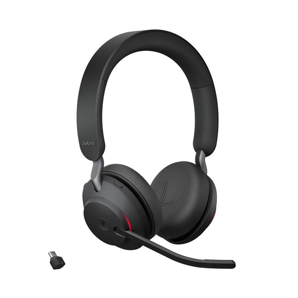Jabra Evolve2 65 passive noise cancellation helps you focus during calls