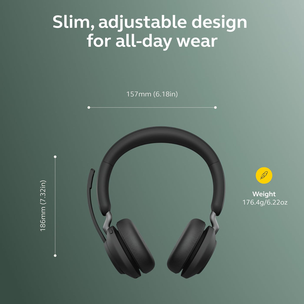 Jabra Evolve2 65 Teams-optimized headset for seamless collaboration.