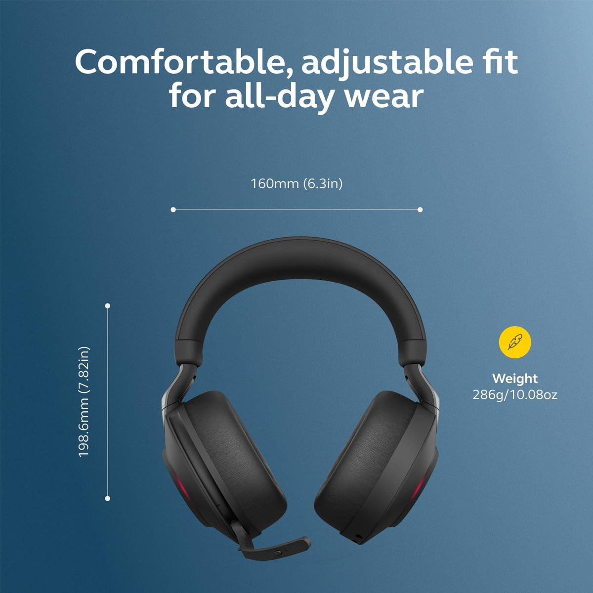 Jabra Evolve2 85 foldable boom arm for professional calls on the go