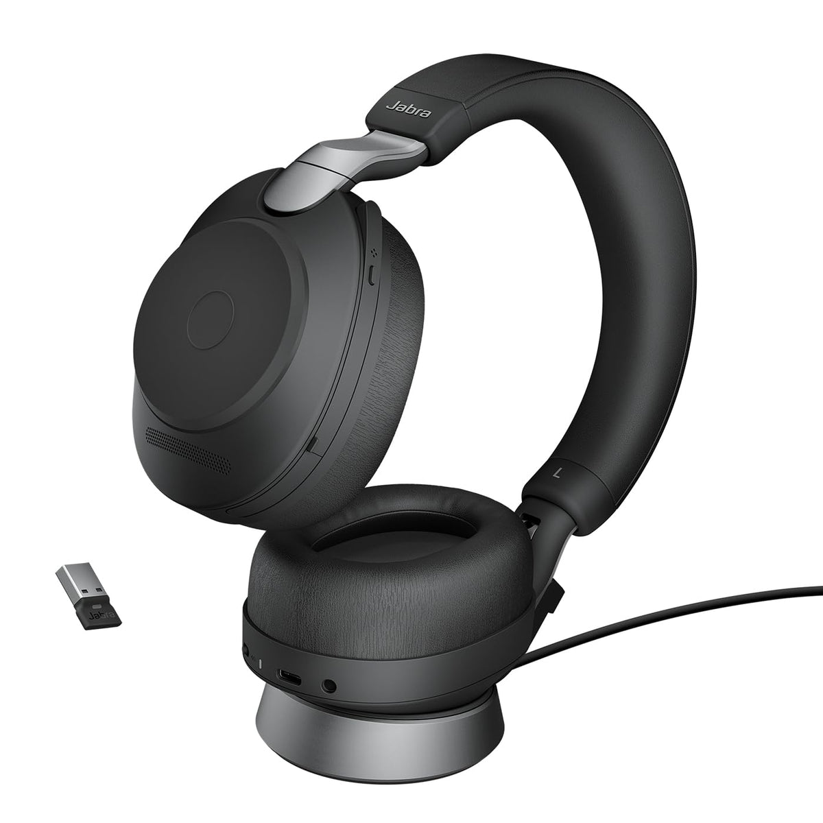 Jabra Evolve2 85 front view for all-day comfort and focused work.