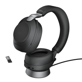 Jabra Evolve2 85 front view for all-day comfort and focused work.