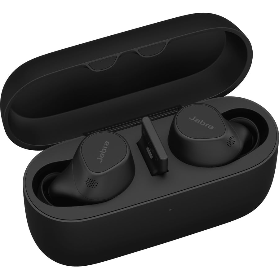 Jabra Evolve2 with four microphones and bone conduction sensors for clearer voice pickup