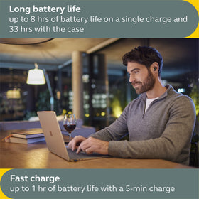 Jabra Evolve2 IP57 dust and water resistance for rugged daily use.