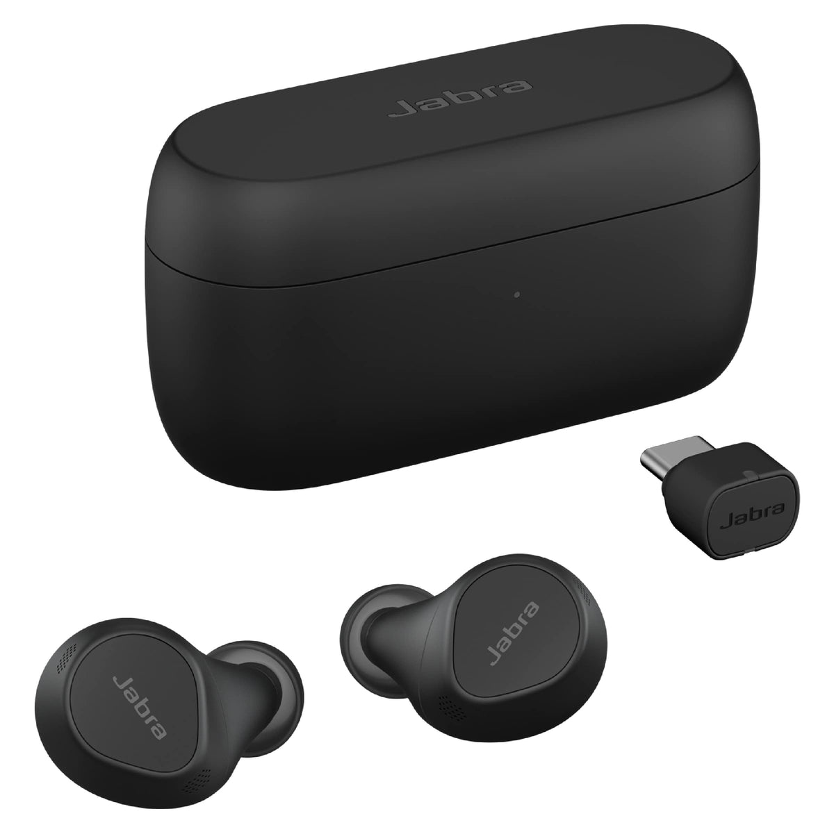 Jabra Evolve2 true wireless earbuds in-ear design for comfortable all-day wear.