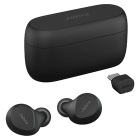 Jabra Evolve2 true wireless earbuds in-ear design for comfortable all-day wear.