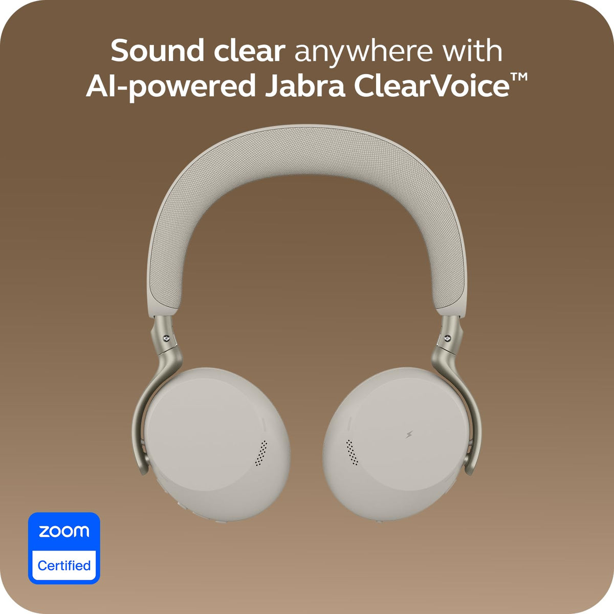 Jabra Evolve3 75 adaptive ANC adjusts to your environment.