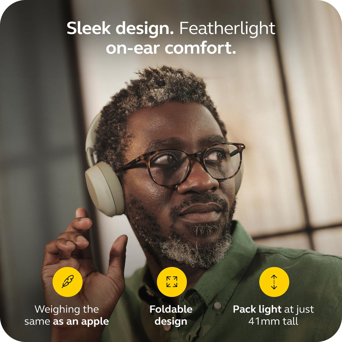 Jabra Evolve3 75 ClearVoice AI isolates your voice from noise.