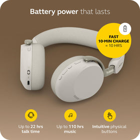 Jabra Evolve3 75 Enhanced Spatial Sound for natural conversations.